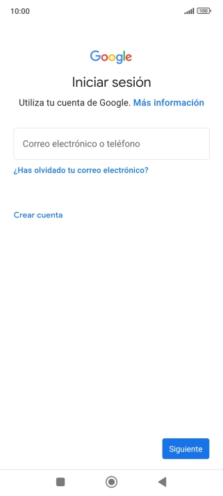 Si no tienes una cuenta de Google, pulsa Crear cuenta y sigue las indicaciones de la pantalla para ver cómo crear una cuenta nueva. Si no tienes una cuenta de Google, pulsa Crear cuenta y sigue las indicaciones de la pantalla para ver cómo crear una cuenta nueva.
