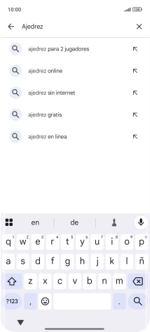 Introduce el nombre del tema o de la app y pulsa el icono de búsqueda. Introduce el nombre del tema o de la app y pulsa el icono de búsqueda.