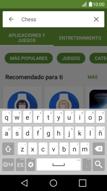 Introduce el nombre del tema o de la app y pulsa la tecla de búsqueda. Introduce el nombre del tema o de la app y pulsa la tecla de búsqueda.