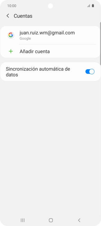Pulsa la cuenta deseada. Pulsa la cuenta deseada.