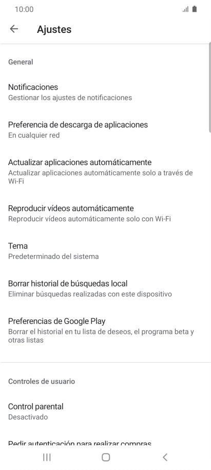 Pulsa Actualizar aplicaciones automáticamente. Pulsa Actualizar aplicaciones automáticamente.