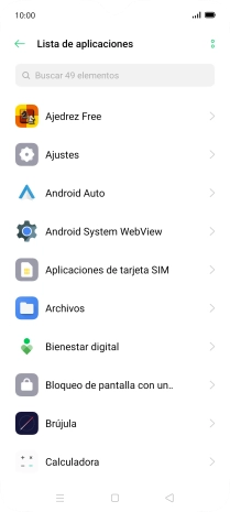 Pulsa la app deseada. Pulsa la app deseada.