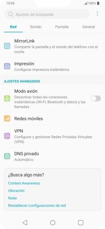 Pulsa Redes móviles.