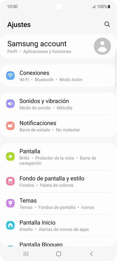 Pulsa Sonidos y vibración.