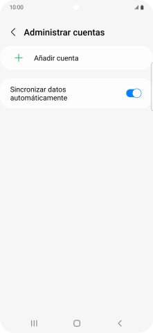 Pulsa Añadir cuenta. Pulsa Añadir cuenta.