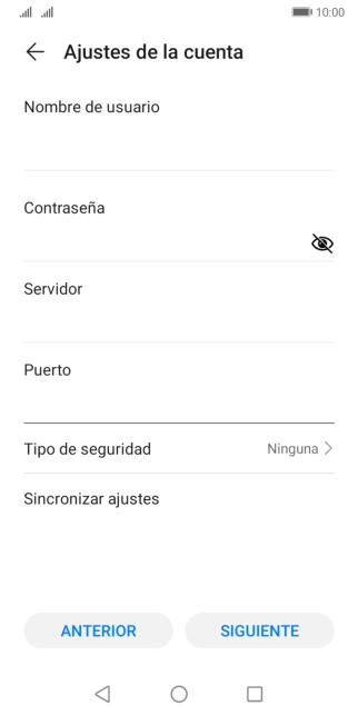 Pulsa Tipo de seguridad. Pulsa Tipo de seguridad.