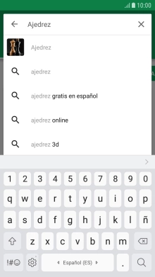 Introduce el nombre del tema o de la app y pulsa el icono de búsqueda. Introduce el nombre del tema o de la app y pulsa el icono de búsqueda.