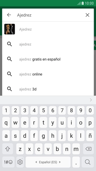 Introduce el nombre del tema o de la app y pulsa el icono de búsqueda. Introduce el nombre del tema o de la app y pulsa el icono de búsqueda.