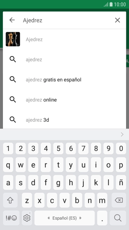 Introduce el nombre del tema o de la app y pulsa el icono de búsqueda. Introduce el nombre del tema o de la app y pulsa el icono de búsqueda.