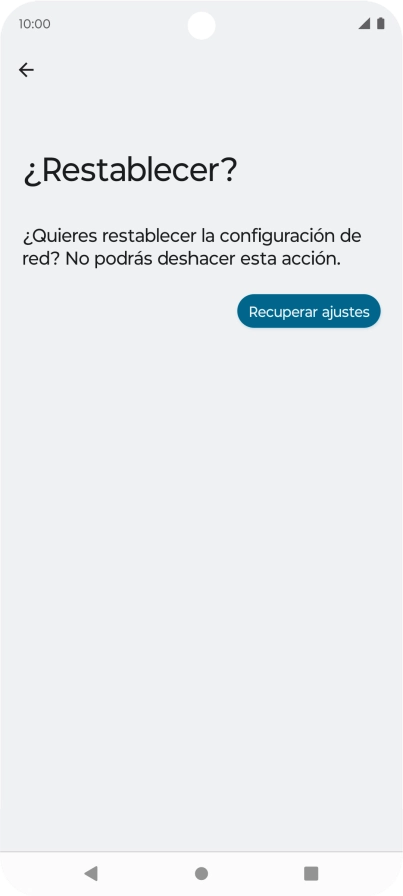 Pulsa Recuperar ajustes.