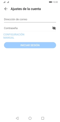 Pulsa Dirección de correo e introduce tu dirección de correo electrónico. Pulsa Dirección de correo e introduce tu dirección de correo electrónico.
