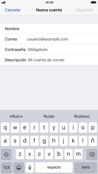 Pulsa Correo e introduce tu dirección de correo electrónico. Pulsa Correo e introduce tu dirección de correo electrónico.