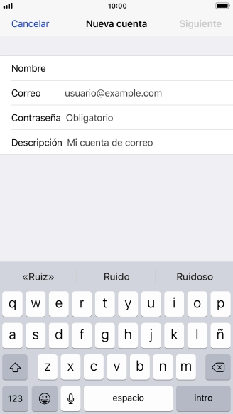 Pulsa Correo e introduce tu dirección de correo electrónico. Pulsa Correo e introduce tu dirección de correo electrónico.