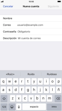 Pulsa Correo e introduce tu dirección de correo electrónico. Pulsa Correo e introduce tu dirección de correo electrónico.