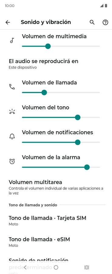 Pulsa Tono de llamada - Tarjeta SIM. Pulsa Tono de llamada - Tarjeta SIM.