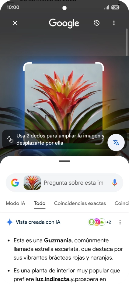 Sigue las indicaciones de la pantalla para utilizar los resultados de búsqueda. Sigue las indicaciones de la pantalla para utilizar los resultados de búsqueda.