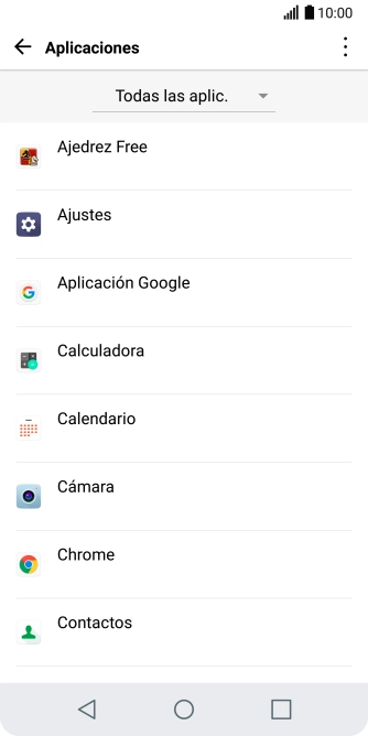 Pulsa la app deseada.