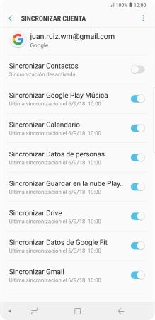 Pulsa el indicador junto a 