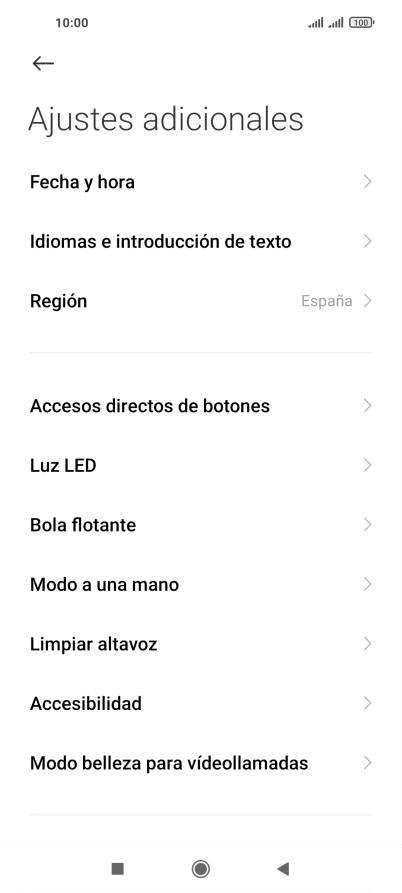 Pulsa Fecha y hora.