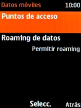 Selecciona Roaming de datos. Selecciona Roaming de datos.