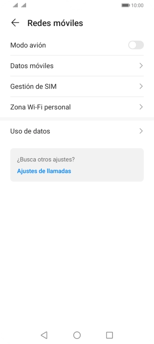 Pulsa Datos móviles.