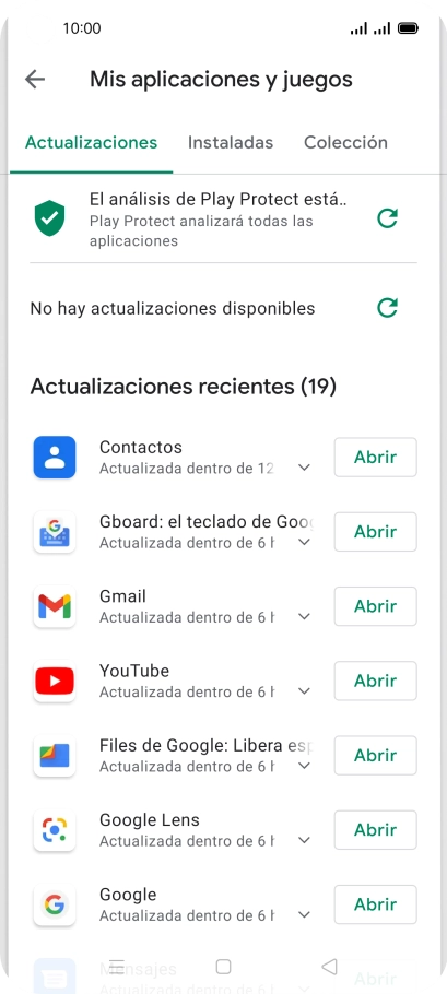 Pulsa Instaladas.