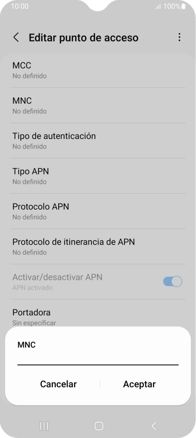 Introduce 01 y pulsa Aceptar. Introduce 01 y pulsa Aceptar.