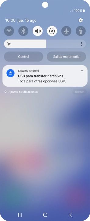 Pulsa Toca para otras opciones USB.. Pulsa Toca para otras opciones USB..