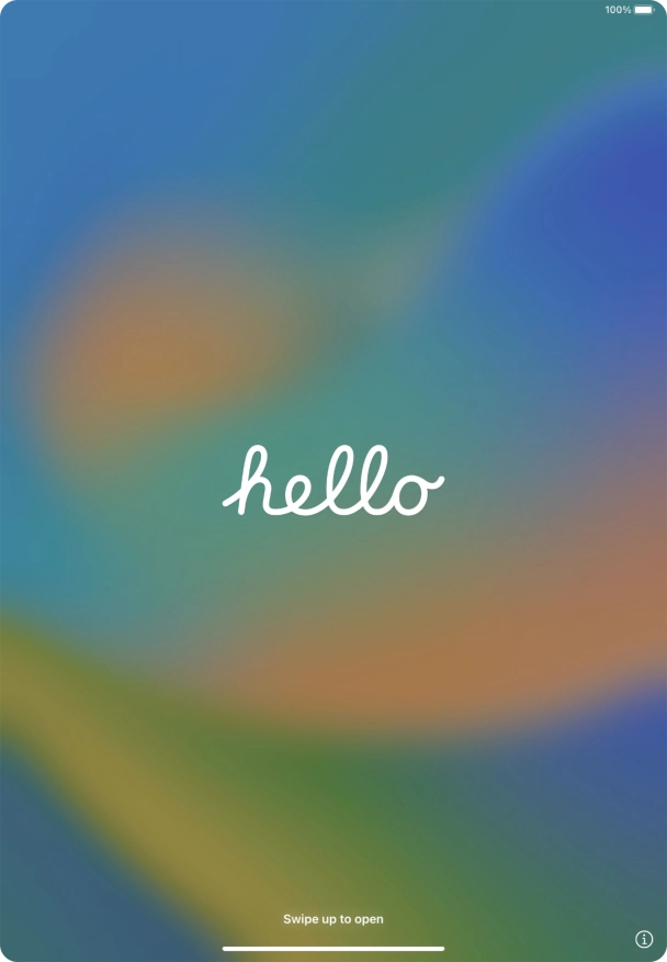Desliza el dedo hacia arriba desde la parte inferior de la pantalla. Desliza el dedo hacia arriba desde la parte inferior de la pantalla.