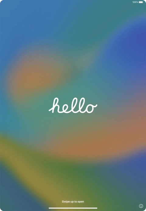 Desliza el dedo hacia arriba desde la parte inferior de la pantalla. Desliza el dedo hacia arriba desde la parte inferior de la pantalla.