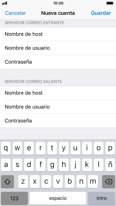 Pulsa Guardar. Ahora se ha configurado tu cuenta de correo electrónico. Si deseas seleccionar más ajustes del servidor de correo de entrada o de salida, continúa con los pasos siguientes. Pulsa Guardar. Ahora se ha configurado tu cuenta de correo electrónico. Si deseas seleccionar más ajustes del servidor de correo de entrada o de salida, continúa con los pasos siguientes.