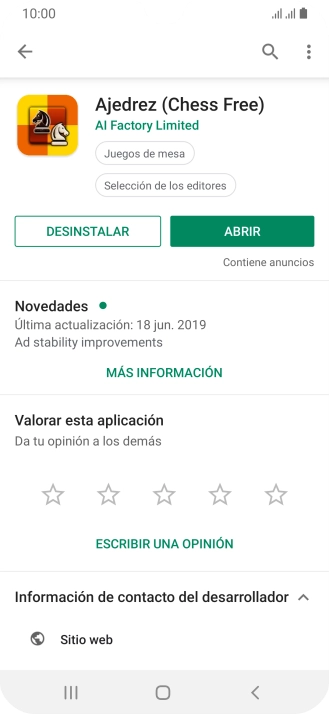 Pulsa DESINSTALAR. Pulsa DESINSTALAR.