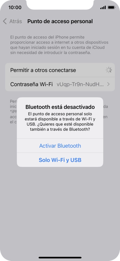 Si la función de wifi está activada, pulsa Solo Wi-Fi y USB. Si la función de wifi está activada, pulsa Solo Wi-Fi y USB.