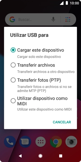 Pulsa Transferir archivos. Pulsa Transferir archivos.