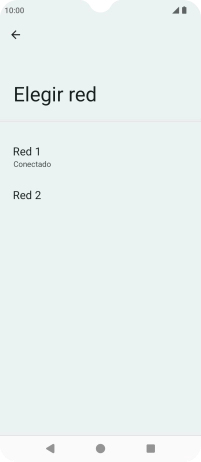 Pulsa la red deseada. Pulsa la red deseada.