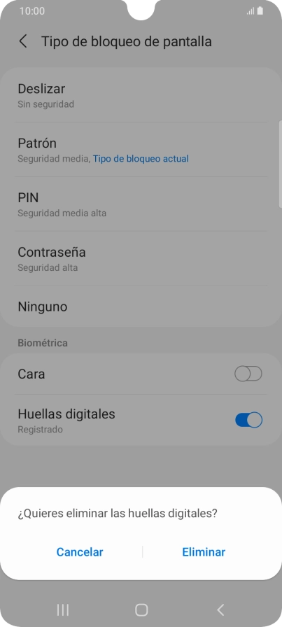 Pulsa Eliminar. Pulsa Eliminar.