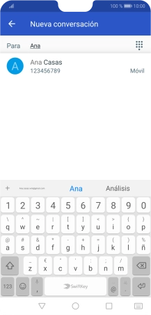 Pulsa el contacto deseado. Pulsa el contacto deseado.
