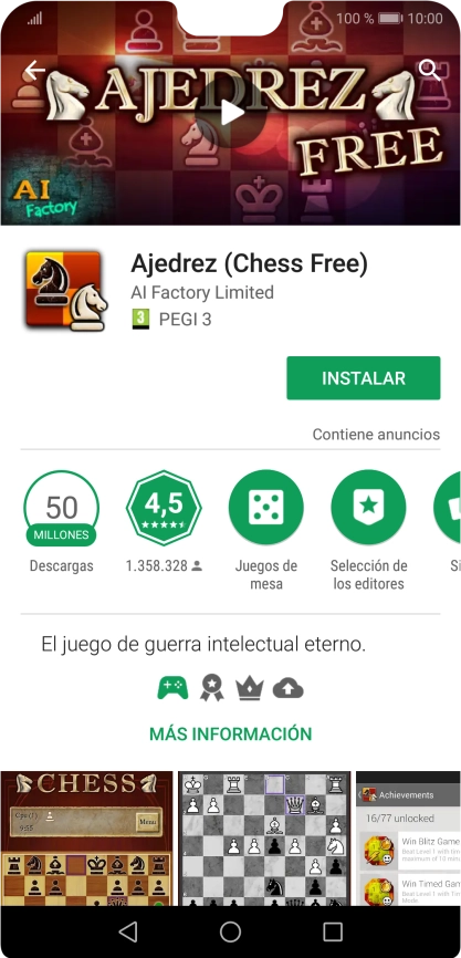 Pulsa INSTALAR y sigue las indicaciones de la pantalla para instalar la app. Pulsa INSTALAR y sigue las indicaciones de la pantalla para instalar la app.