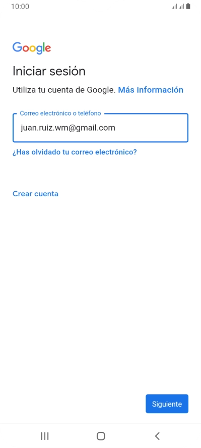 Pulsa Siguiente.