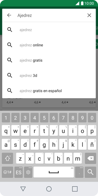 Introduce el nombre del tema o de la app y pulsa el icono de búsqueda. Introduce el nombre del tema o de la app y pulsa el icono de búsqueda.
