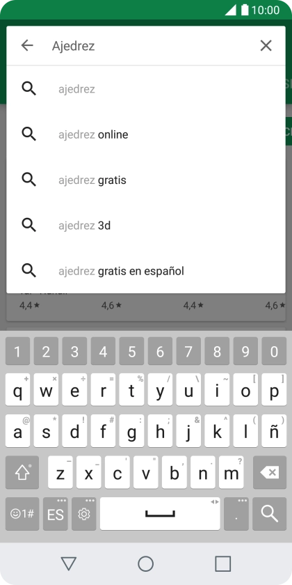Introduce el nombre del tema o de la app y pulsa el icono de búsqueda. Introduce el nombre del tema o de la app y pulsa el icono de búsqueda.