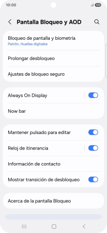 Pulsa Bloqueo de pantalla y biometría e introduce el código de seguridad extra que has creado anteriormente. Pulsa Bloqueo de pantalla y biometría e introduce el código de seguridad extra que has creado anteriormente.
