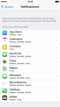 Pulsa la aplicación deseada. Pulsa la aplicación deseada.