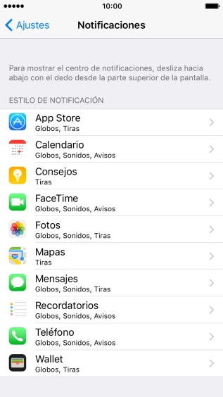Pulsa la aplicación deseada. Pulsa la aplicación deseada.
