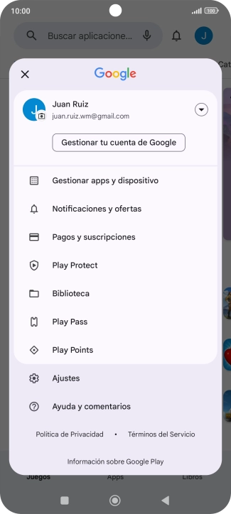 Pulsa Gestionar apps y dispositivo. Pulsa Gestionar apps y dispositivo.