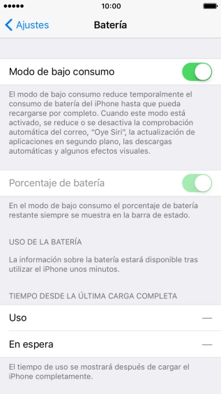 Pulsa la tecla de inicio para terminar y regresar a la pantalla de inicio.