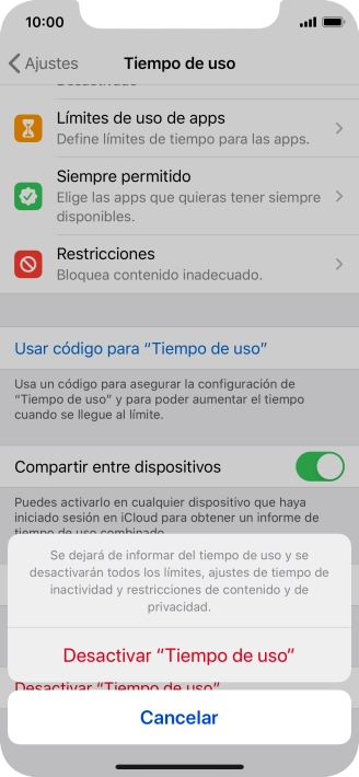 Pulsa Desactivar Pulsa Desactivar