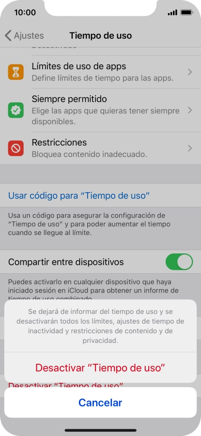 Pulsa Desactivar Pulsa Desactivar