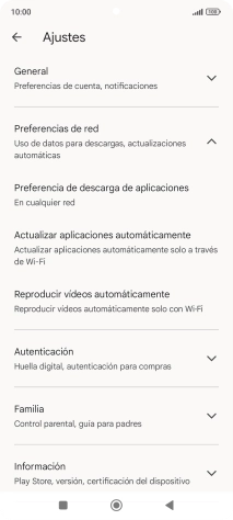 Pulsa Actualizar aplicaciones automáticamente. Pulsa Actualizar aplicaciones automáticamente.
