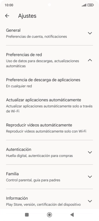 Pulsa Actualizar aplicaciones automáticamente. Pulsa Actualizar aplicaciones automáticamente.